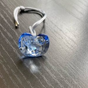 Swarovski crystal pacifier, light sapphire